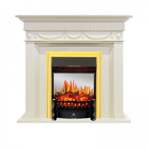 Каминокомплект Royal Flame Corfu - Слоновая кость с очагом Fobos FX M Brass