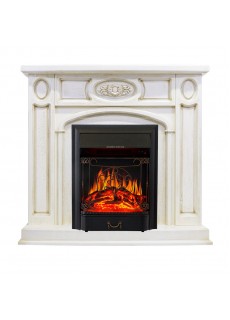 Каминокомплект Royal Flame Florence - Слоновая кость с патиной с очагом Majestic FX Black