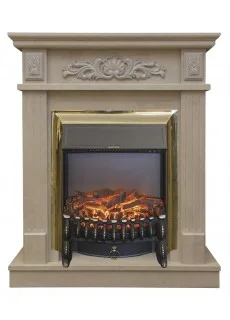 Каминокомплект RealFlame Adelaida WT с очагом Fobos Lux S BR
