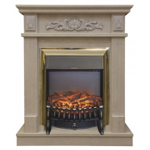 Каминокомплект RealFlame Adelaida WT с очагом Fobos Lux S BR