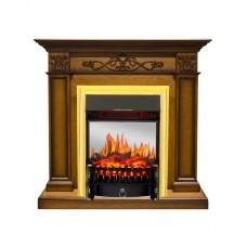 Каминокомплект Royal Flame Verona - Дуб антик с очагом Fobos FX M Brass