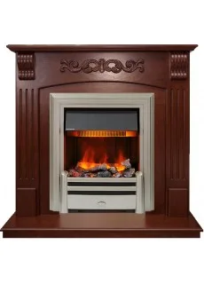 Каминокомплект Dimplex Sorrento угловой - Орех с очагом Chesford