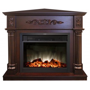 Каминокомплект RealFlame Silvia Corner (угловой) AO с очагом Moonblaze LUX S BL