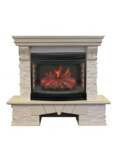 Каминокомплект RealFlame Rockland LUX 25 WT с очагом FireField 25 SIR
