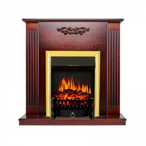 Каминокомплект Royal Flame Lumsden - Махагон коричневый антик с очагом Fobos FX Brass