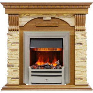 Каминокомплект Dimplex Dublin - Дуб / Сланец с очагом Chesford