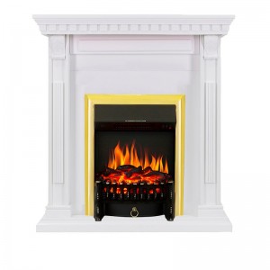 Каминокомплект Royal Flame Orlean - Белый с очагом Fobos FX Brass