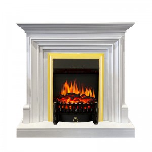 Каминокомплект Royal Flame Bradford - Белый с очагом Fobos FX Brass