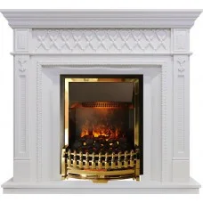 Каминокомплект Dimplex Alexandria - Белый дуб с очагом Atherton