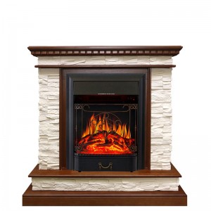 Каминокомплект Royal Flame Calgary - Дуб / Сланец белый с очагом Majestic FX Black