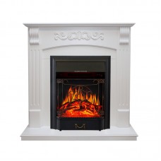 Каминокомплект Royal Flame Sorrento угловой - Белый дуб с очагом Majestic FX Black