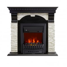 Каминокомплект Royal Flame Dublin - Венге / Сланец белый с очагом Aspen Black