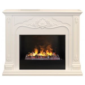 Каминокомплект RealFlame Victoria 26 WT с очагом 3D Cassette 630 + Black вставка