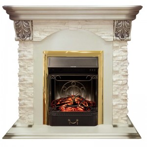 Каминокомплект RealFlame Dublin Lux WT с очагом Majestic Lux BR S