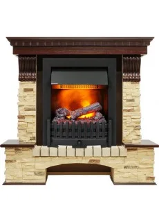Каминокомплект Dimplex Pierre Luxe - Темный дуб / Сланец (Высота 1005мм) с очагом Danville Black FB2