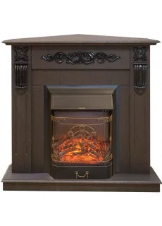 Каминокомплект RealFlame Dominica Corner (угловой) DN c очагом Majestic S Lux Black