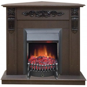 Каминокомплект RealFlame Dominica Corner (угловой) DN c очагом Fobos S Lux Black
