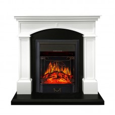 Каминокомплект Royal Flame Langford - Белый с черным с очагом Majestic FX Black