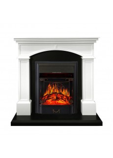 Каминокомплект Royal Flame Langford - Белый с черным с очагом Majestic FX Black