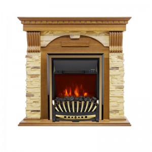 Каминокомплект Royal Flame Dublin - Дуб / Сланец с очагом Aspen Gold