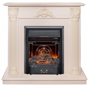 Каминокомплект RealFlame Stefania WT с очагом Majestic Lux S BL