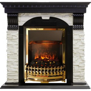 Каминокомплект Dimplex Dublin - Венге / Сланец белый с очагом Atherton