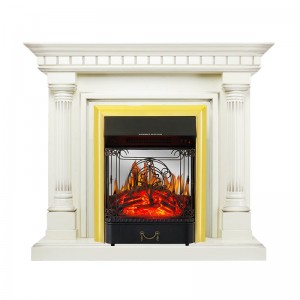 Каминокомплект Royal Flame Dallas - Слоновая кость с патиной с очагом Majestic FX M Brass