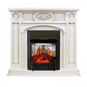 Каминокомплект Royal Flame Florence - Слоновая кость с патиной с очагом Majestic FX M Black