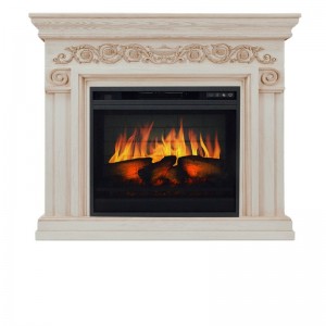 Каминокомплект Royal Flame Athena - Слоновая кость с патиной с очагом Vision 23 EF LED 3D FX