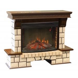 Каминокомплект RealFlame Stone New 33 AO с очагом FireSpace 33 S IR