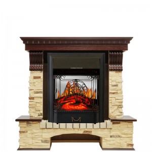 Каминокомплект Royal Flame Pierre Luxe - Темный дуб / Сланец с очагом Majestic FX M Black
