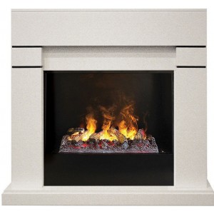 Каминокомплект RealFlame Lindelse 26 WT с очагом 3D Cassette 630 + Black вставка
