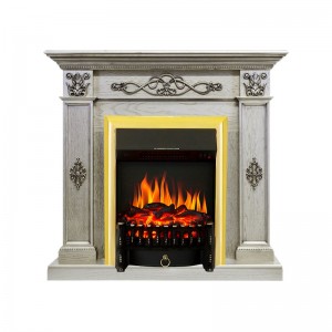 Каминокомплект Royal Flame Derby - Old silver с очагом Fobos FX Brass