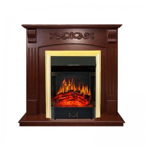 Каминокомплект Royal Flame Sorrento угловой - Орех с очагом Majestic FX Brass