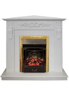 Каминокомплект RealFlame Dominica Corner (угловой) WT с очагом Majestic S Lux BR