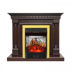 Каминокомплект Royal Flame Dallas - Темный дуб с очагом Majestic FX M Brass