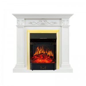Каминокомплект Royal Flame Verona - Белый дуб с очагом Majestic FX Brass