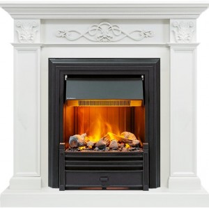 Каминокомплект Dimplex Verona - Белый дуб с очагом Brookline Black