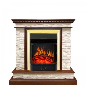Каминокомплект Royal Flame Calgary - Дуб / Сланец белый с очагом Majestic FX Brass