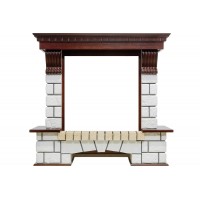 Портал Dimplex Pierre Luxe - Темный дуб / Белый (Высота 1040мм)