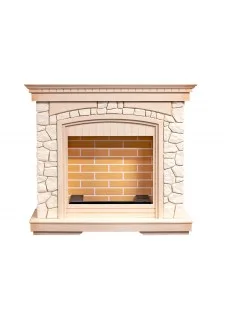 Портал Dimplex Glasgow - Слоновая кость с патиной/Белый