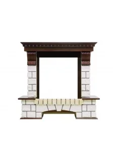 Портал Dimplex Pierre Luxe - Темный дуб / Белый (Высота 1020мм)