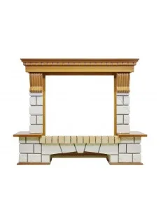 Портал Dimplex Pierre Luxe - Дуб / Белый (Высота 1045мм)
