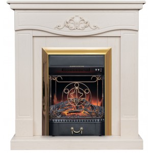 Каминокомплект RealFlame Junona WT с очагом Majestic Lux Brass