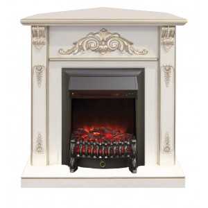 Каминокомплект RealFlame Anita Corner (угловой) WT с очагом Fobos Lux S BL