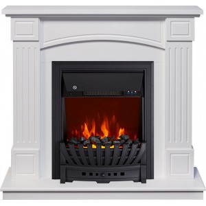 Каминокомплект Royal Flame Boston - Белый (Высота 925см) с очагом Aspen Black
