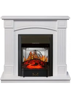Каминокомплект Royal Flame Boston - Белый (Высота 925см) с очагом Majestic FX M Black