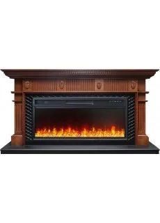 Каминокомплект Royal Flame Carlyle - Орех с черным с очагом Vision 42 LED