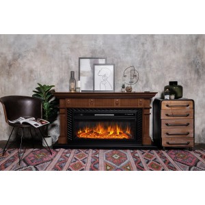 Каминокомплект Royal Flame Carlyle - Орех с черным с очагом Vision 42 LED