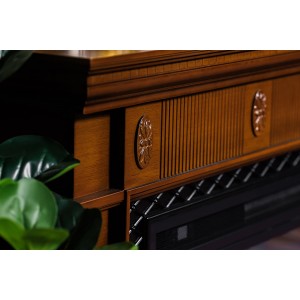 Каминокомплект Royal Flame Carlyle - Орех с черным с очагом Vision 42 LED